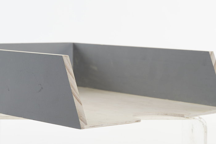 DKD Home Decor Organizador Gris Negro 30 x 7 x 23 cm (4 Unidades)