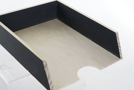 DKD Home Decor Organizador Gris Negro 30 x 7 x 23 cm (4 Unidades)