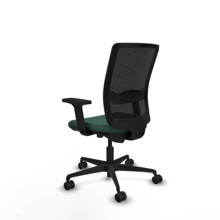 PIQUERAS Y CRESPO Silla de oficina Haches Verde botella y Negro con mecanismo Sincro/Traslack, brazos 2D y lumbar 1D PIQUERAS Y CRESPO Silla de oficina Haches Verde botella y Negro con mecanismo Sincro/Traslack, brazos 2D y lumbar 1D