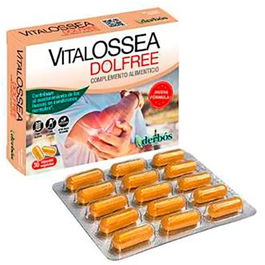 DERBOS Vitalossea Dolfree 30 Cápsulas - Cúrcuma, Boswellia y Manganeso para Huesos y Articulaciones
