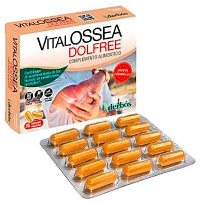 DERBOS Vitalossea Dolfree 30 Cápsulas - Cúrcuma, Boswellia y Manganeso para Huesos y Articulaciones DERBOS Vitalossea Dolfree 30 Cápsulas - Cúrcuma, Boswellia y Manganeso para Huesos y Articulaciones