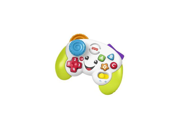 Fisher-Price Mi Primer Mando de Consola Multilenguaje para Bebés de 4 Meses a 3 Años con Luces y Sonidos
