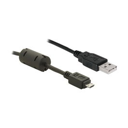 DeLOCK USB 2.0 Cable USB A a Micro-USB B 1m Negro - Cable de Datos y Carga