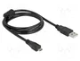 DeLOCK Cable USB 2.0 de tipo A a Micro-B, 1 m, Negro