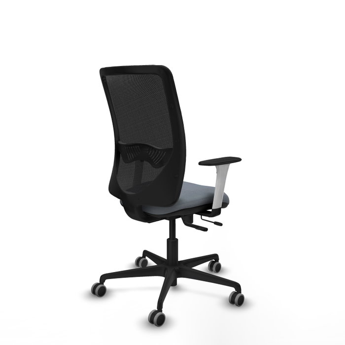 PIQUERAS Y CRESPO Silla de oficina Zulema con mecanismo Sincro/Traslack, Gris y Negro