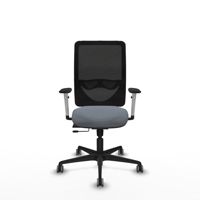 PIQUERAS Y CRESPO Silla de oficina Zulema con mecanismo Sincro/Traslack, Gris y Negro
