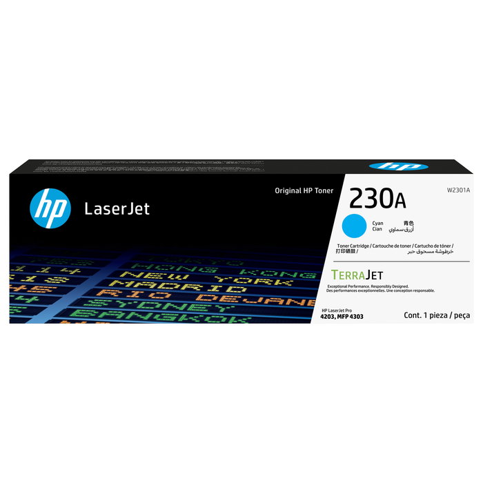 HP Tóner 230A Cian W2301A HP Tóner 230A Cian W2301A