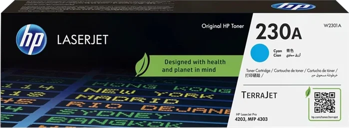 HP Tóner 230A Cian W2301A HP Tóner 230A Cian W2301A