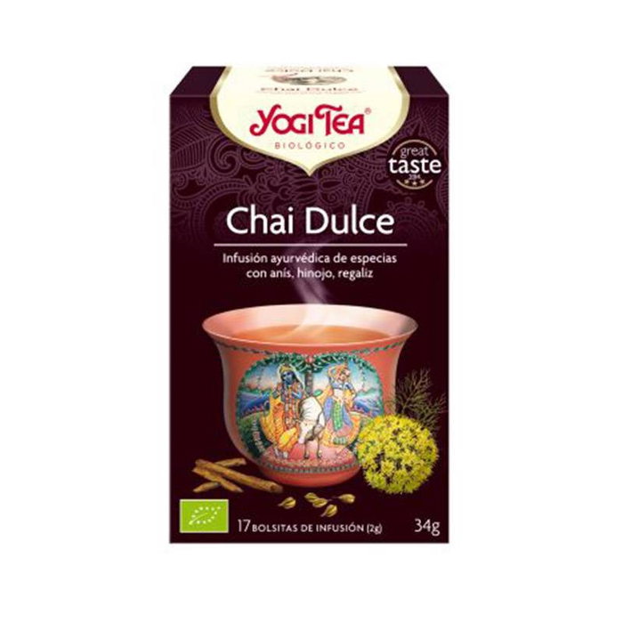 YOGI TEA Infusión Chai Dulce de 17 bolsitas YOGI TEA Infusión Chai Dulce de 17 bolsitas