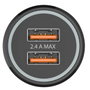 Tech One Tech Cargador de Coche TEC2802 Doble USB 2,4A Negro