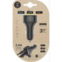 Tech One Tech Cargador de Coche TEC2802 Doble USB 2,4A Negro