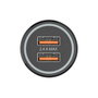 Tech One Tech Cargador de Coche TEC2802 Doble USB 2,4A Negro