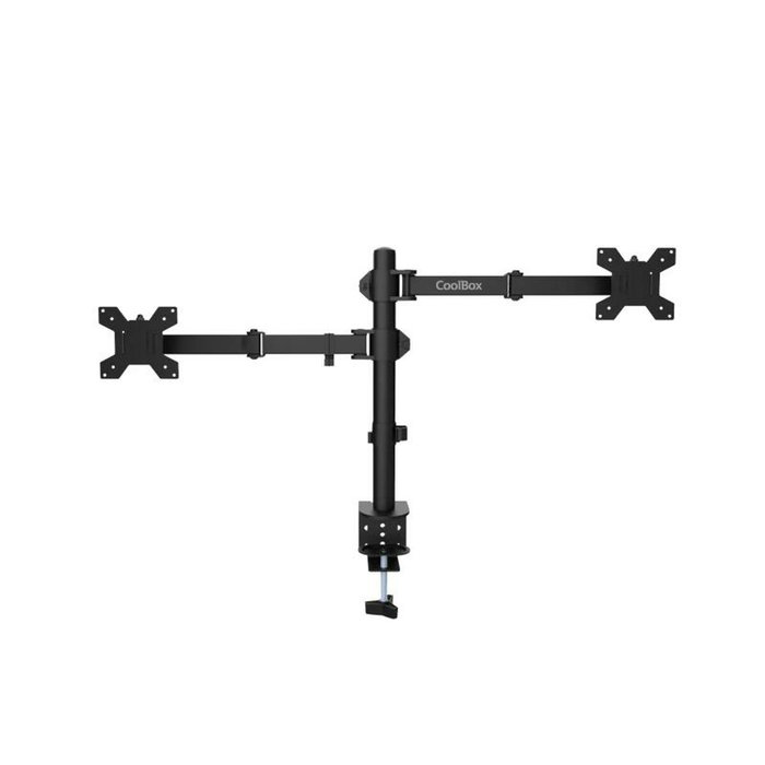 Coolbox Soporte para Monitor de hasta 32 pulgadas y Portátil de hasta 17 pulgadas Negro Mate