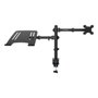 Coolbox Soporte para Monitor de hasta 32 pulgadas y Portátil de hasta 17 pulgadas Negro Mate