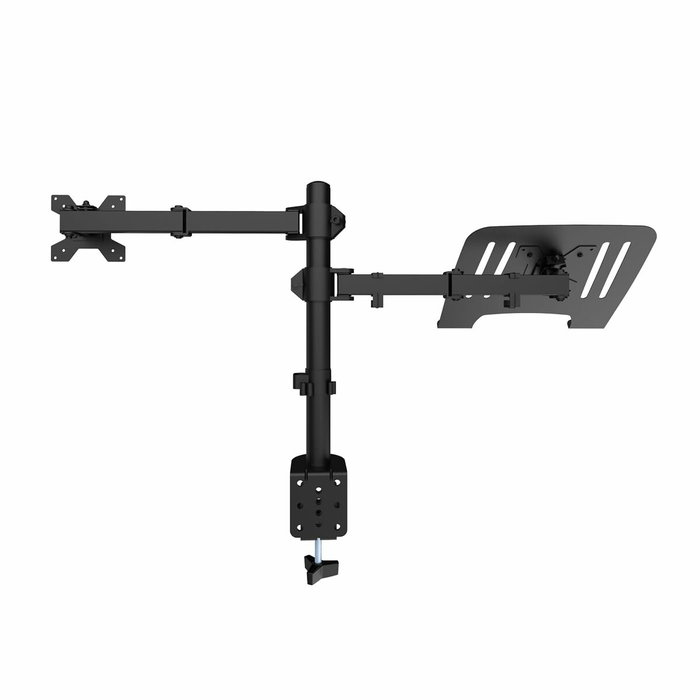 Coolbox Soporte para Monitor de hasta 32 pulgadas y Portátil de hasta 17 pulgadas Negro Mate
