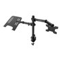 Coolbox Soporte para Monitor de hasta 32 pulgadas y Portátil de hasta 17 pulgadas Negro Mate