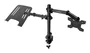 CoolBox MP01 Soporte de Escritorio con Abrazadera para Monitor de hasta 32" y Portátil de hasta 17" | Brazo Simple de Acero Negro | Compatibilidad VESA 75/100