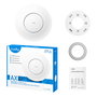 Cudy AP3000 Punto de Acceso Wi-Fi 6 AX3000 con Puerto LAN 2.5G Gigabit, 2976 Mbps, PoE, 5 Antenas Internas, para Techo/Pared