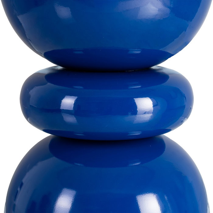 Mesa Auxiliar Azul Metal Decoración 38 X 38 X 47 cm