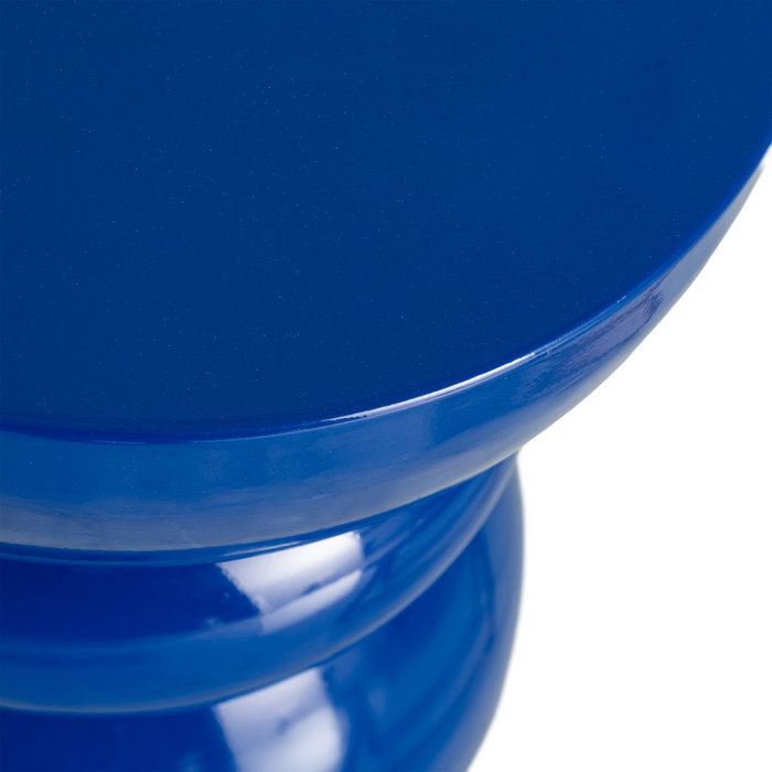 Mesa Auxiliar Azul Metal Decoración 38 X 38 X 47 cm