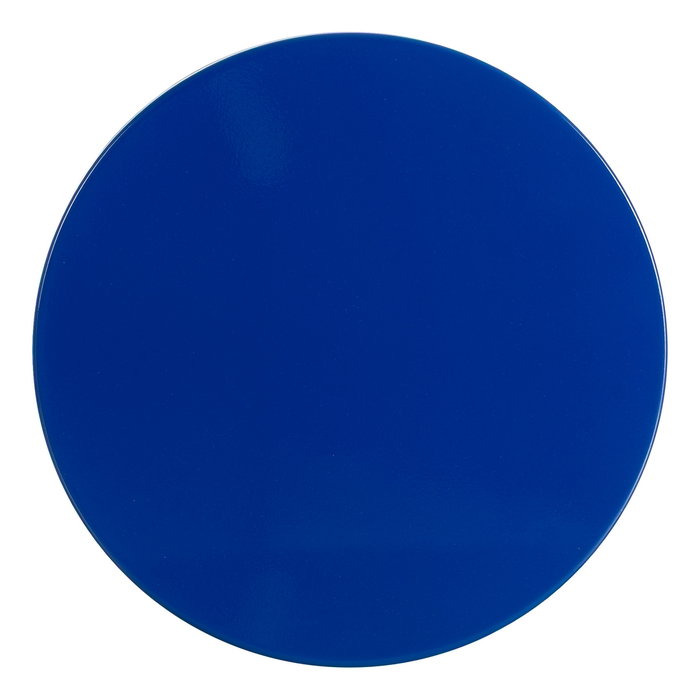 Mesa Auxiliar Azul Metal Decoración 38 X 38 X 47 cm