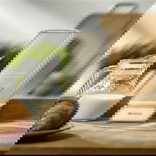 Ariete 2878/03 Espumador de Leche Vintage Beige para Bebidas Frías o Calientes