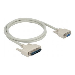Delock Cable Serie D-Sub 25 Macho a D-Sub 9 Hembra 3 m Beige