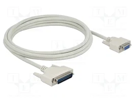 DeLOCK Cable serie D-Sub 25 macho a D-Sub 9 hembra 3 m