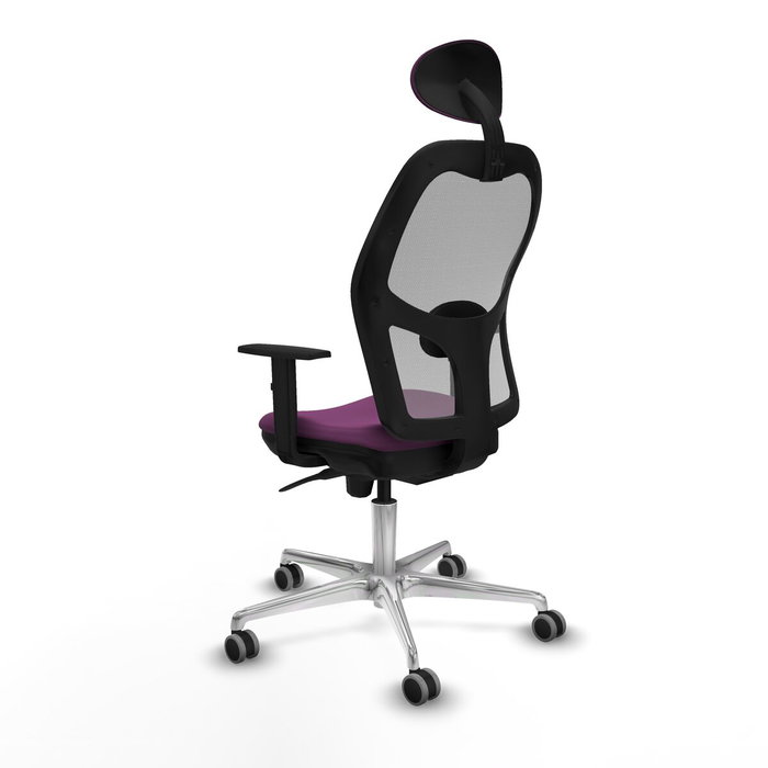 PIQUERAS Y CRESPO Silla de oficina Jorquera con mecanismo Sincro, Morado y Gris