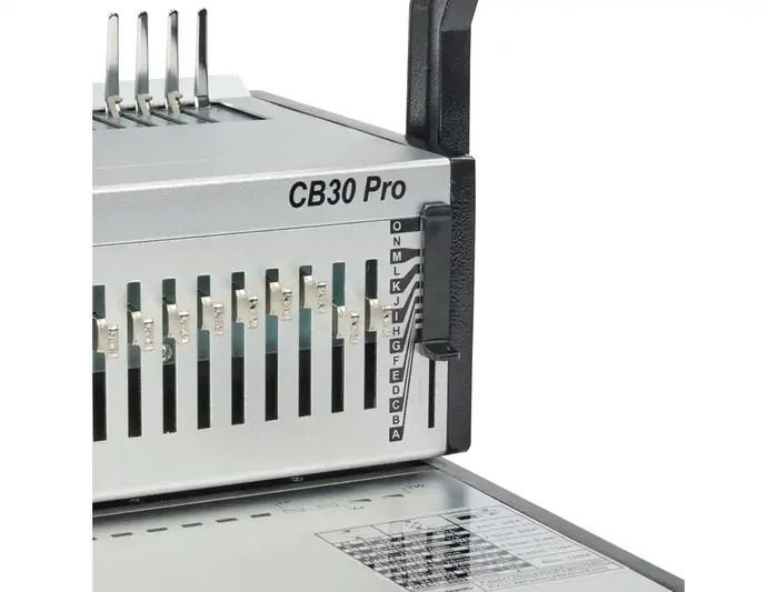 HP Encuadernadora canutillo CombBind CB30 Pro A4 perfora 30 hojas y encuaderna 500 hojas plateada