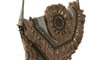 DKD Home Decor Bolso Mediterraneo Beige Crema Viscosa Polyester 33 x 25 x 3 cm (4 Unidades)