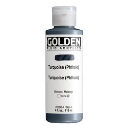 Golden Colores Acrílicos Fluidos Turquesa (Thalo) 118 ml