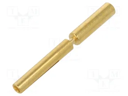 HARTING Conector M12 hembra recto industrial con contactos dorados