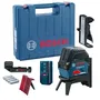 Bosch Professional GCL 2-50 Nivel Láser, 2 Líneas, Alcance 50m, Resistente IP54