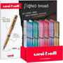 Uni-Ball Signo Broad UM-153 Rollerball de Tinta Gel 1,0 mm Surtido Metálico Expositor de 36 Unidades