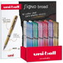 Uni-Ball Signo Broad UM-153 Rollerball de Tinta Gel 1,0 mm Surtido Metálico Expositor de 36 Unidades
