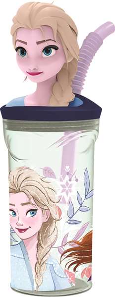 Stor Frozen Snowy Tale Vaso Figurita 3D para Bebé, 360 ml Stor Frozen Snowy Tale Vaso Figurita 3D para Bebé, 360 ml