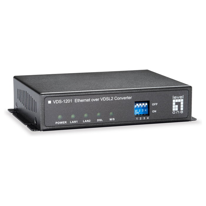 Level One VDS-1201 Conversor de medios de red Ethernet sobre VDSL2 Level One VDS-1201 Conversor de medios de red Ethernet sobre VDSL2