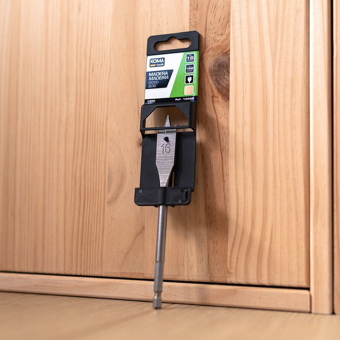 Koma Tools Broca Plana para Madera Ø22,00 x 152 mm Vástago Hexagonal