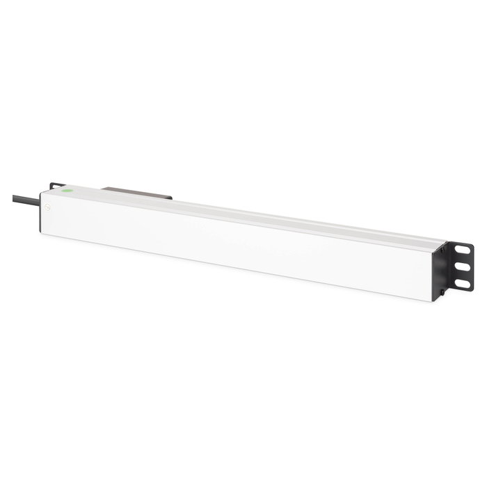 Digitus Regleta de Enchufes de Aluminio 7 Vías con Disyuntor, 1U 19" (48.3 cm), Horizontal/Vertical, 230V 16A 4000W, 1.8 m Cable Negro Digitus Regleta de Enchufes de Aluminio 7 Vías con Disyuntor, 1U 19" (48.3 cm), Horizontal/Vertical, 230V 16A 4000W, 1.8 m Cable Negro