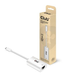 CLUB-3D Adaptador USB-C a RJ-45 Gigabit Ethernet Blanco CAC-1519