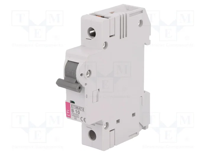 ETI POLAM ETIMAT 6 Interruptor magnetotérmico 1P 10A 6kA ETI POLAM ETIMAT 6 Interruptor magnetotérmico 1P 10A 6kA