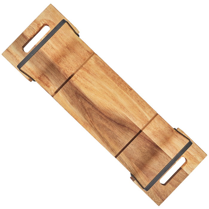 Home Deco Factory Tabla Servir Acacia Con Patas Plegables Cocooning 55x18 cm