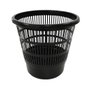 Plastiken Papelera de Rejilla 16L Negro