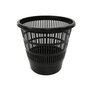 Plastiken Papelera de Rejilla Negra 16L