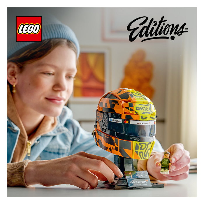 LEGO McLaren Mastercard F1® Team: Casco de Lando Norris, 793 piezas LEGO McLaren Mastercard F1® Team: Casco de Lando Norris, 793 piezas