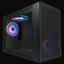 LC-Power Midi LC-716MB-ON Micro Torre PC Negra con Ventana de Vidrio Templado para Gaming ATX, Mini-ITX