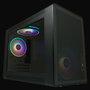 LC-Power Midi LC-716MB-ON Micro Torre PC Negra con Ventana de Vidrio Templado para Gaming ATX, Mini-ITX