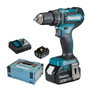 Makita DHP492RTJ Taladro Percutor Inalámbrico 18V con 2 Baterías de 5.0 Ah