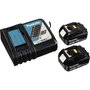 Makita DHP492RTJ Atornillador de Percusión Inalámbrico 18V con 2 Baterías de 5.0 Ah
